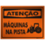 Placa Atenção Máquinas na pista