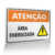 Placa Atenção - Área Energizada