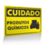 Placa Cuidado - Produtos Químicos