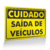 Placa Cuidado - Saída de Veículos