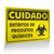 Placa Cuidado - Detritos de Produtos Químicos
