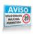 Placa Aviso - Velocidade Máxima Permitida 20km/h