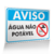 Placa Aviso - Água Não Potável