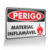 Placa Perigo - Material Inflamável