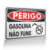 Placa Perigo - Gasolina Não Fume