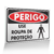 Placa Perigo - Use Roupa de Proteção