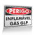 Placa Perigo - Inflamável Gás GLP
