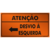 Placa Atenção Desvio à esquerda na internet