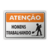 Placa Atenção - Homens Trabalhando - comprar online