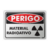 Placa Perigo - Material Radioativo - comprar online