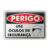 Placa Perigo - Use Óculos de Segurança - comprar online