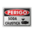 Placa Perigo - Soda Cáustica - comprar online