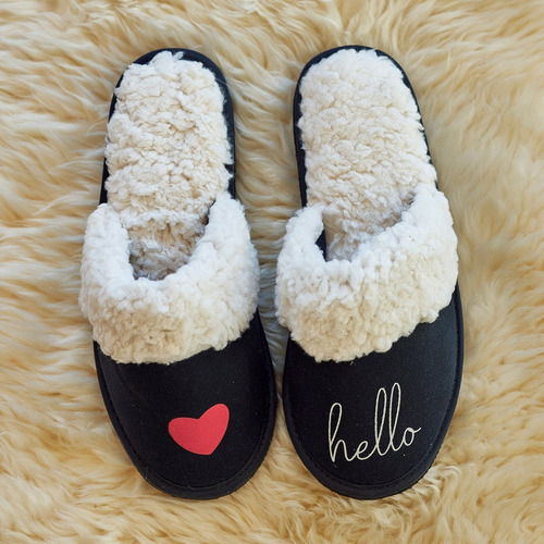 Pantuflas De Mujer De Jersey Con Corderito Jaia 4007 Salta