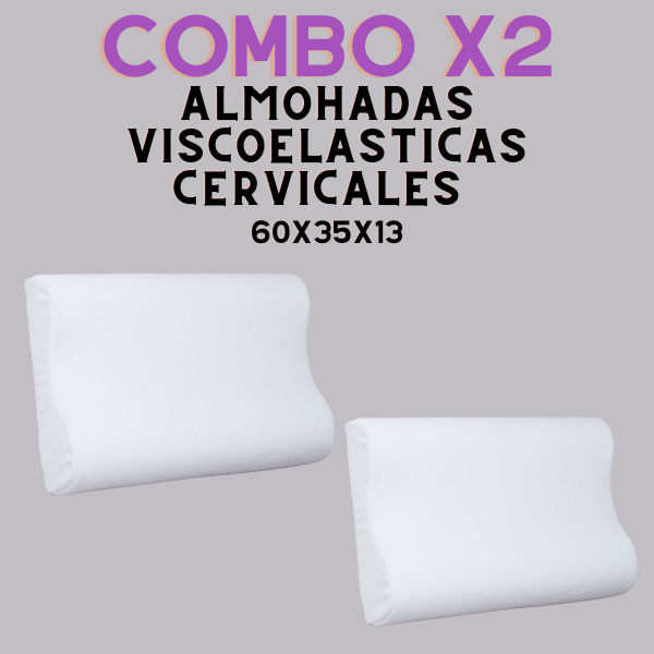 Combo x2 almohada inteligente Cervical