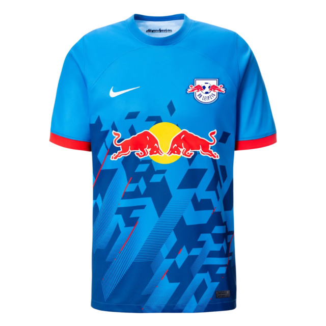 Camisa RB Leipzig Away 2023 2024 Azul Nike Torcedor Masculina