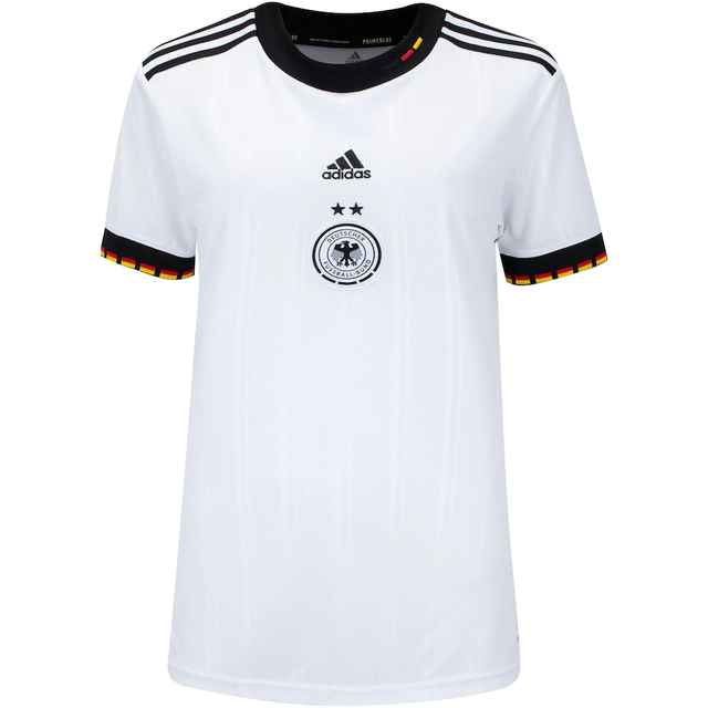 Camisa Alemanha I 22/23 Branco - Feminina - Adidas