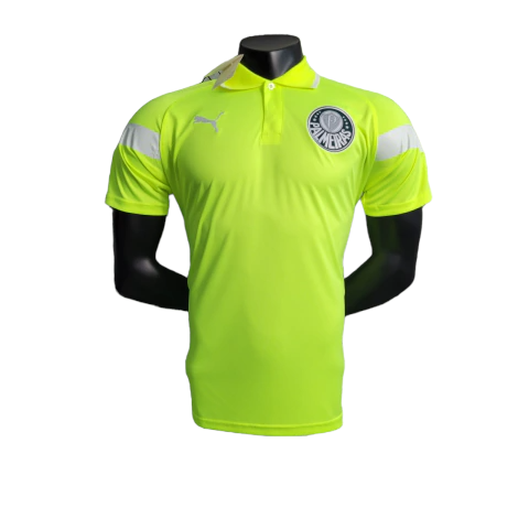 Camisa Palmeiras Treino 23/24 Polo Puma Masculina - Verde Fluorescente