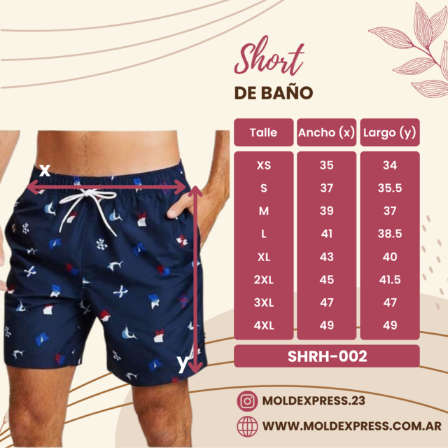 Molde Short De Bano SHRH 002