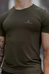 Remera Tech Running (verde militar)