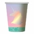 Vaso Polipapel Unicornio Iridiscente x 6 u.