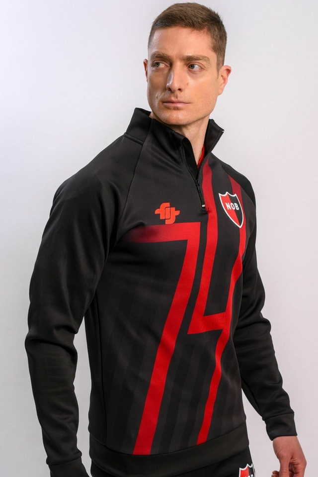 Buzo PRE MATCH 74 Newell s AIFIT 2024 Negro