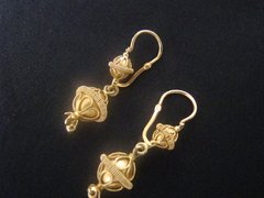 Aretes Orbes en Filigrana. Oro 18 Kilates - comprar online