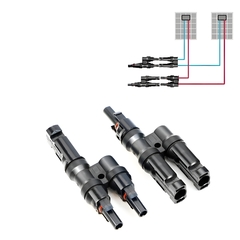 Par de conectores dos a uno macho-hembra IP65 para paneles solares fotovoltaicos en internet