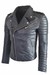 CHAQUETA EN CUERO DE OVEJO BLUG BLACK MARCA LA CHAQUETERUA - buy online