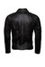 Chaqueta en cuero envejecido Lchl27 Negro - comprar online