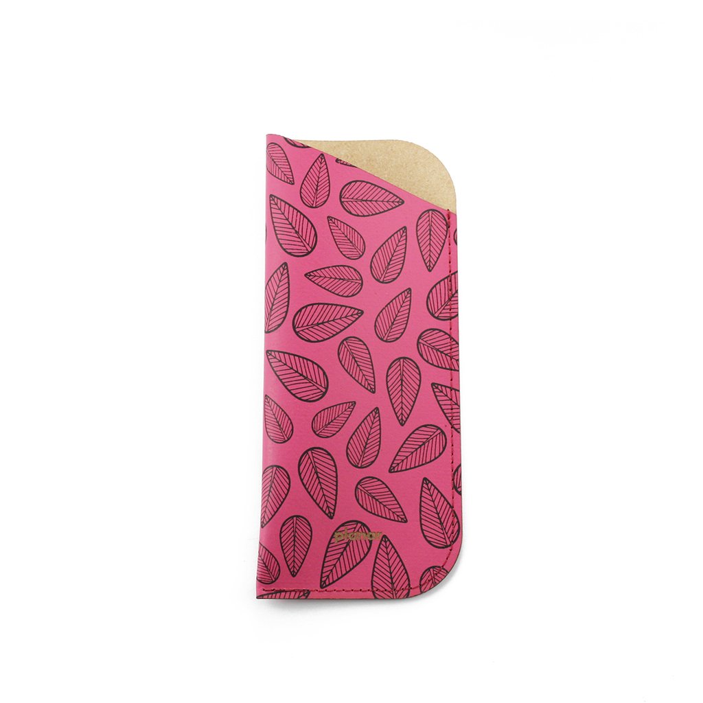 Funda Anteojos Hojas Magenta - comprar online