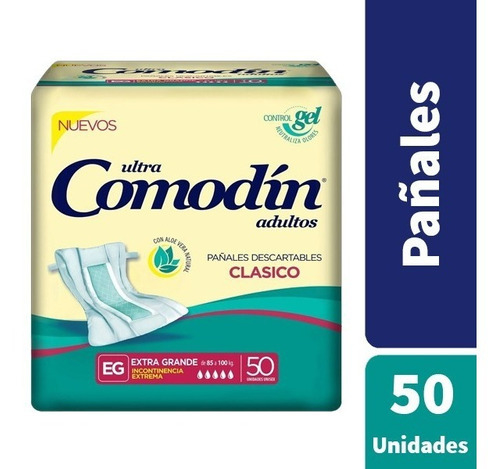 Comodin Pañales Clasicos Adultos Rectos Xg X 50 Unidades