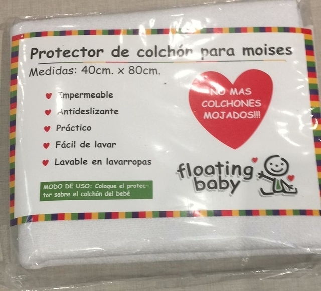 Protector de Colchon Moises Impermeable Reutilizable Lavable Floating Baby