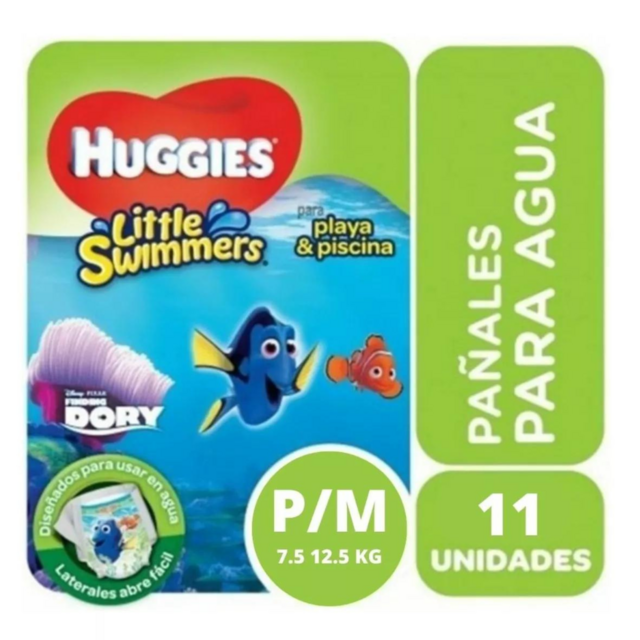 Pañal de Agua Desechable Huggies M/G x 10 unidades