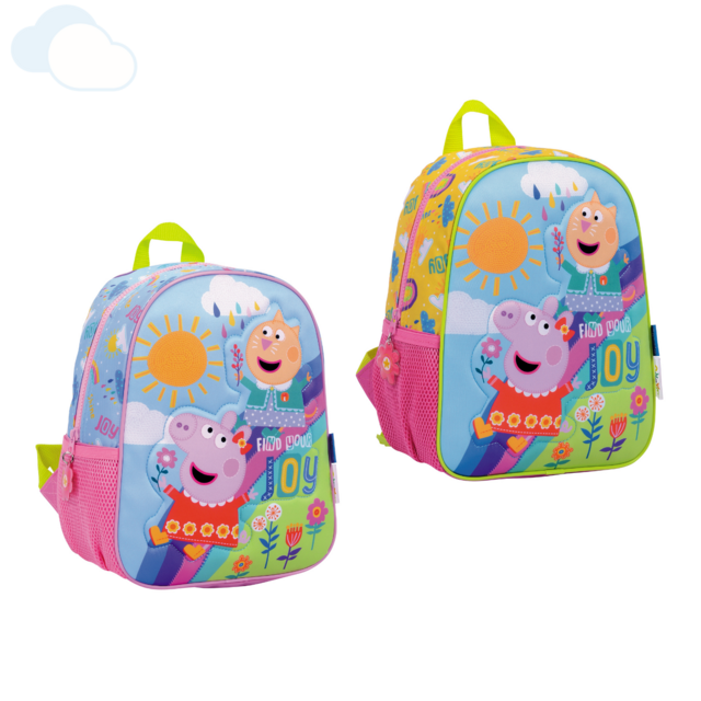 Mochila Escolar Jardin Niñas Peppa Pig Neoprene 12 Pulgadas