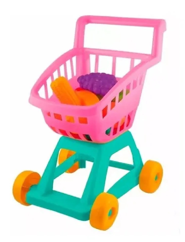 Carrito De Compras Con Frutas y Verduras Juguete Duravit (122010604)