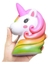 Squishy Apretable Cabeza De Unicornio Multicolor