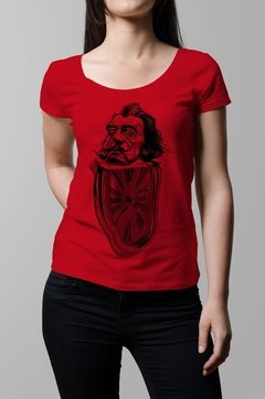 Remera Salvador Dalí roja mujer