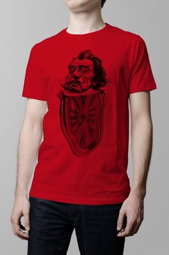 Remera Salvador Dalí roja hombre