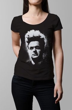 Remera Eraserhead pelicula negra mujer