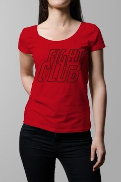Remera Fight Club pelicula roja mujer