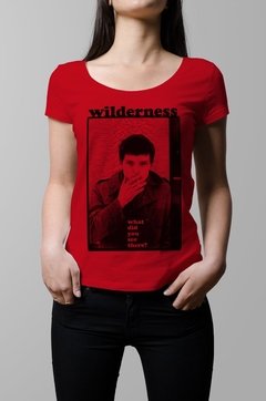 Remera Ian Curtis roja mujer