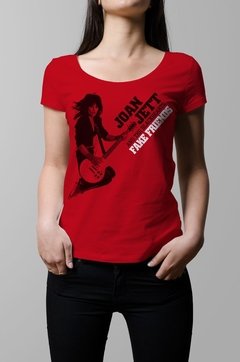 Remera Joan Jett rojo mujer