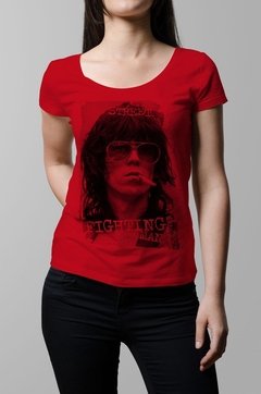 Remera Keith Richards roja mujer