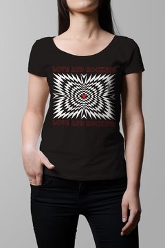 Remera Love and Rockets negro mujer