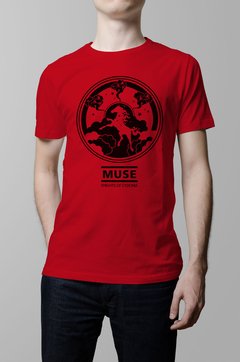 Remera Muse roja hombre