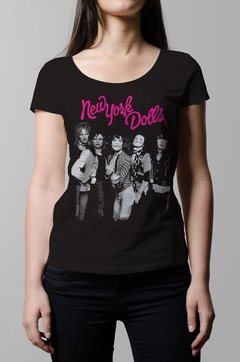 Remera negra New York Dolls mujer