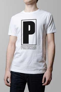 Remera Portishead blanca hombre