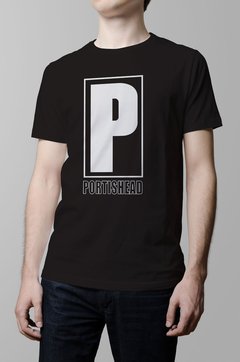 Remera Portishead negra hombre