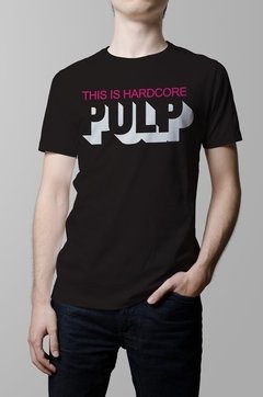 Remera negra Pulp this is hardcore hombre