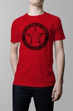 Remera roja Sisters of Mercy hombre